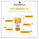 DermaSense Vitamin C Face Wash 100ml
